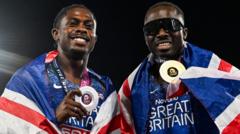 Great Britain's Romell Glave and Jeremiah Azu Achieve Sensational European 100m One-Two