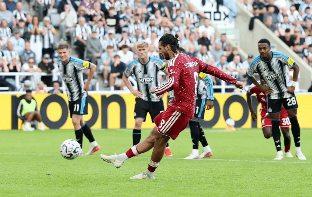 Dominik Szoboszlai Stoppage-Time Penalty Saves Point for Liverpool Against Newcastle