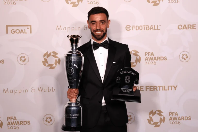 Bruno Fernandes and Khadija Shaw Claim Top PFA Honors for 2025/26 Season