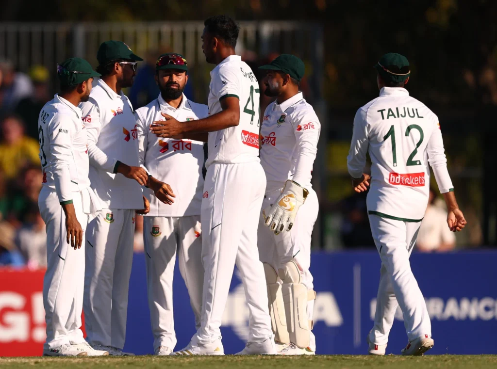 Bangladesh Faces Uphill Battle After First Innings Collapse Against Australia