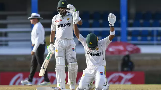 Shafique Century and Babar Azam Half-Century Propel Pakistan in Second Test