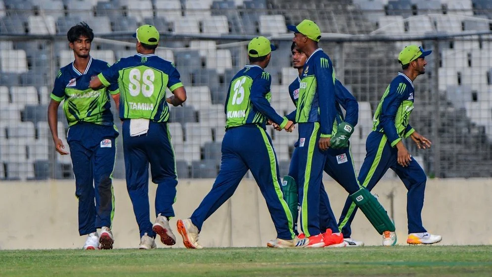 Bangladesh U-19 Team Secures Thrilling Four-Run Victory Over U-23 Side