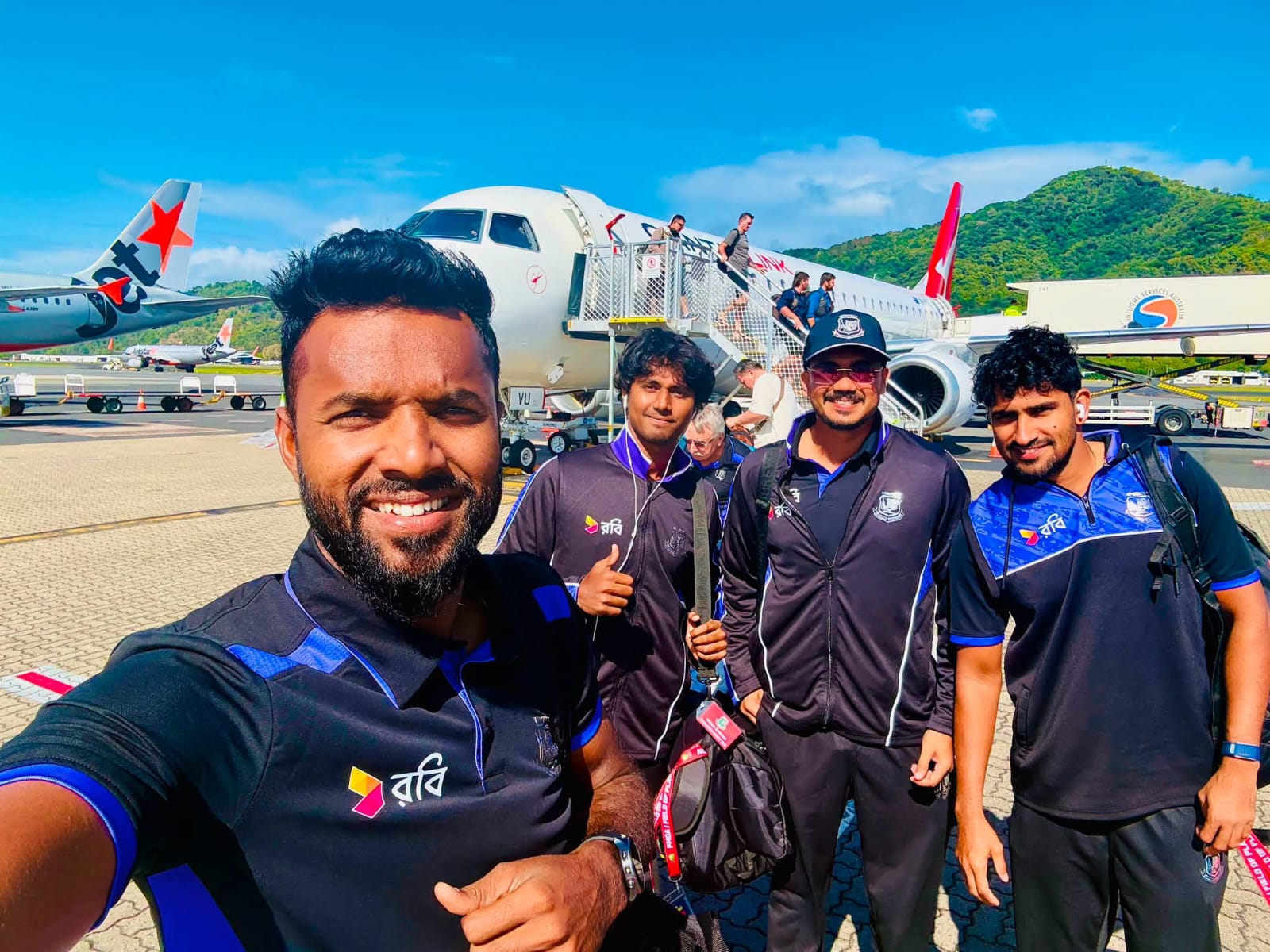 Confident Bangladesh Squad Arrives in Mackay for Final Test Against Australia