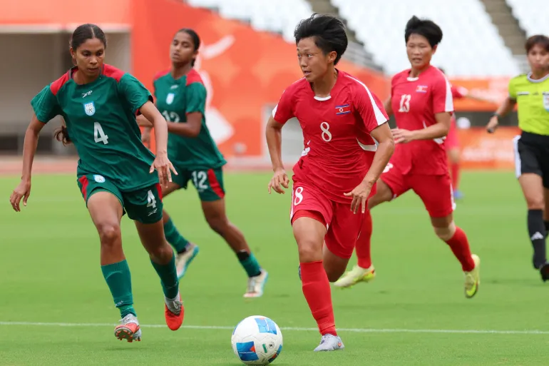 North Korea Dominates Bangladesh 10-0 in Asian Games Women's Football Opener