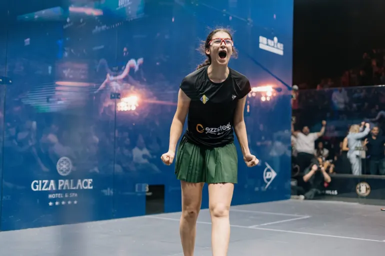 Egypt’s Amina Orfi Reaches Squash Peak as Youngest Women’s