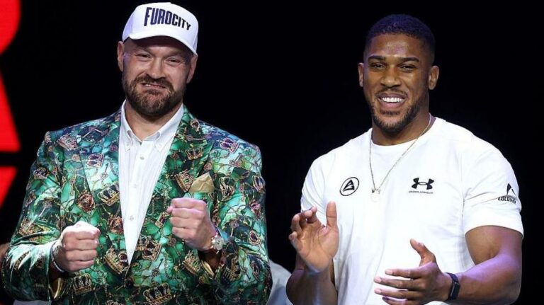 Tyson Fury and Anthony Joshua Trade Jokes Ahead of