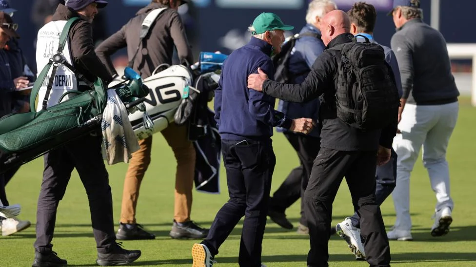 Celtic Shareholder Dermot Desmond Targeted by Protesters at Golf
